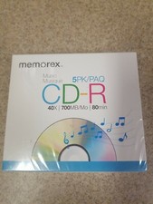 Memorex 40X Digital Audio Music CDR (CD-R) 80min 700MB - 5 Pack picture