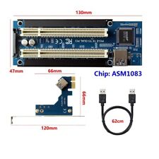 PCI-E Express X1 to Dual PCI Riser Extend Adapter Card With USB 3.0 Cable picture