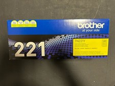GENUINE Brother TN221Y 1400 Page-Yield TN221Y Toner - Yellow New Sealed picture