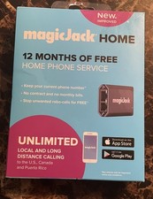 magicJack Home VOIP Adapter - Unlimited US & Canada Calls - Brand New Open Box picture