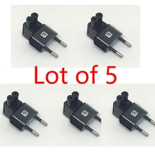 5X 2 Pin Right Angle AC power Plug adapter to Female Connector IEC 320 C7-EU picture