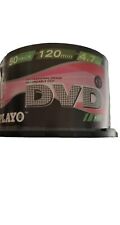 New Playo 50 Pack DVD+R 120 Min  4.7 GB  Factory Sealed picture