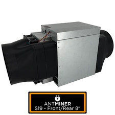 Antminer Front Rear Kit 8 Inch Fan Shroud Silencer  KS5 KS3 K7 KA3 S21 S19 D9 L7 picture