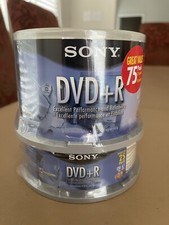 Genuine SONY 75 Pack DVD+R Discs 50DPR47LS3 NEW Sealed 4.7 GB 120 Minute 1x-16x picture