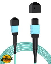VANDESAIL 4.5m OM3 12 Core MPO Fiber Cable 1 Pack picture