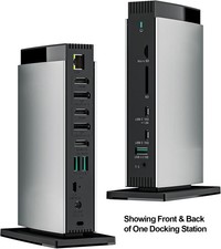 Docking Station for 3 Monitors - DisplayPort/HDMI/USB/RJ45/Audio/Data Card/PD picture