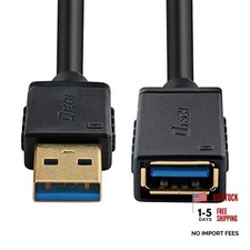 DTECH Gold Plated USB 3.0 Extension Cable 3 Feet Type A Male to Female Port picture