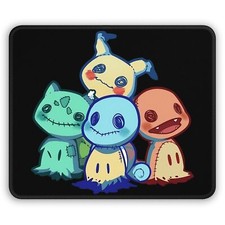 Pikachu Charmander Squirtle Bulbasaur Starter Pokemon Gaming Mouse Pad picture