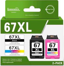 67XL High Quality Ink Cartridge Replacement for HP ENVY 6020 6022 DeskJet 1255 picture