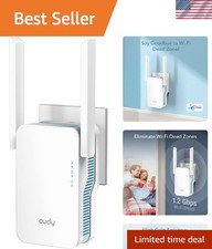 1.2Gbps WiFi Extender with Dual Band Coverage - Connect 30+ Devices Seamlessly picture