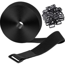 1Set Adjustable Reusable Hook and Loop Straps with Buckles for Cable Management picture