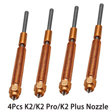 4Pcs K2/K2 Pro/K2 Plus Nozzle(0.2/0.4/0.6/0.8mm), Quick Swap High Flow Hardened picture