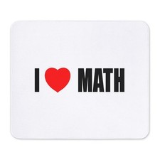CafePress I Love Math Non-slip Rubber Mousepad, Gaming Mouse Pad (233988304) picture