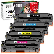 Set of 4PK CE320A 128A Toner Cartridge For HP LaserJet Pro CP1525NW CM1415FNW picture