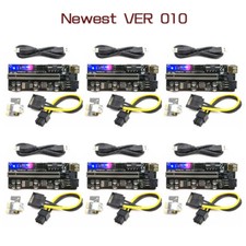 6 Pcs PCIE adapter board 60cm USB3.0 Cable Newest  010S Plus GPU Riser Card SATA picture