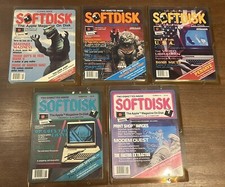 5 Softdisk Magazines For The Apple 2 #55-#59 picture