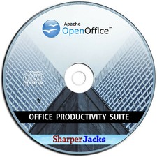 NEW & Fast Ship Apache Open Office Suite - Word Processor / Spreadsheet Mac CD picture