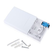 Fiber Optic Terminal Junction Box 2 Ports Fiber Panel Desktop Box for FTTH Op picture