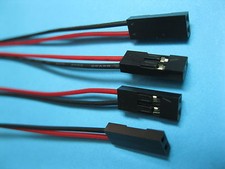 20 pcs Jumper wire Pitch 2.54mm 2 Pin 2P-2P 26AWG Female to Female 2 color 30cm picture