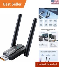 Dual Band WiFi 6 Adapter & Bluetooth 5.4 Dongle – Instant Wireless Connection picture