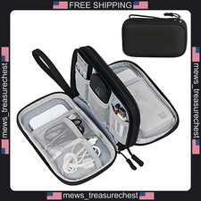Electronic Organizer Travel Case with 8 Compartments and Water-Resistant Fabric picture