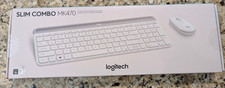 Logitech MK470 Slim Combo Wireless Keyboard and Mouse Quiet Keys Off White picture
