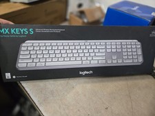 FACTORY SEALED  Logitech MX Keys S Wireless Keyboard, Low Profile, (Pale Grey) picture