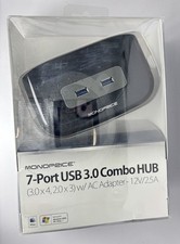 Monoprice 7-Port USB 3.0 Combo Hub with AC Adapter 12V/2.5A – Powered USB Hub picture