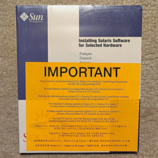 Vintage Sun Microsystems Solaris Hardware Installation Kit 798-2851-01 - SEALED picture