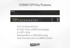 * NETGEAR AV Line M4250-10G2XF-PoE+ Switch - 12 Ports Managed Rack Mount MINT picture