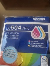 Brother LC5043PK 3-Pack Standard Yield Cyan, Magenta, Yellow Ink Cartridge for picture