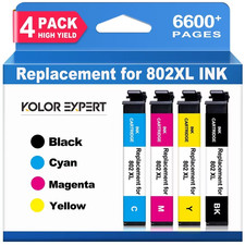 802XL Ink Cartridge Compatible for Epson Workforce Pro 4 Pack picture