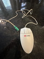 Vintage Labtec 3 Button Ball Wired Computer Mouse PS/2 Connect M-CAC64-tested picture