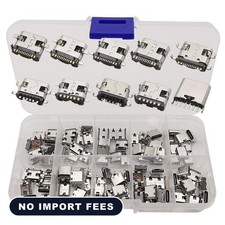 100Pcs USB Type C Female Socket 6Pin 16Pin Connector Type-C USB 3.1 Charging Doc picture
