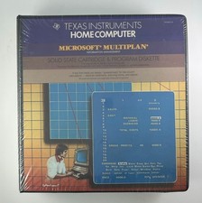 TI-99/4A TI99/4 TI Microsoft MULTIPLAN Spreadsheet Cart Binder Sealed Complete picture