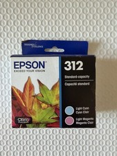 Epson 312 Light Cyan & Light Magenta 2 Pack Of Ink Cartridge Exp. Date: 11/2028 picture