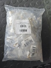 F Type Keystone Jack Modular F-type White Gold Plated White Jack - PACK of 50 picture