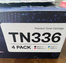4 Pack TN336 Toner Cartridge High Yield Replacement for Brother TN 336 picture