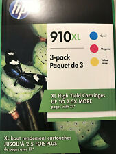 Genuine HP 910XL Color Ink Cartridges-C/M/Y-for HP8020 8035 Printer-OEM INK-3PK picture