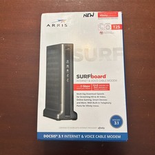 ARRIS Surfboard DOCSIS 3.1 Internet & Voice Cable Modem T25 Open Box Sealed Bag picture