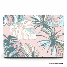 Pink Tropical Palm Leaves Hard Case For Macbook Pro 16 14 15 13 Air 11 12 inch picture