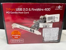 Vantec 7 Port USB 2.0 Fire Wire 400 PCI Combo Host Card SKU 6787 picture