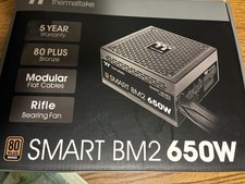 *read desc* Thermaltake Smart BM2 650W 80plus bronze Power Supply Semi-Modular picture