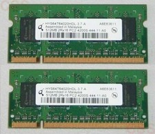 RAM Qimonda PC2-4200S-444-11-A0 2Rx16 DDR2 2x 512MB = 1GB Laptop Computer Memory picture