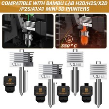 4Pcs Upgraded Hotend Kit with Replaceable Hardened Steel Nozzle for Bambu Lab A1 picture