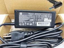 Genuine OEM 65W Adapter Charger blue tip 19.5V 3.33A Pavilion 710413-001 NEW picture