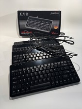 Lot of 5 - Perixx PERIBOARD-409H Wired USB Mini Keyboard with 2 USB Hubs, Black picture