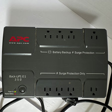 APC Back-UPS ES 350 BE350R 350VA 200W 8-Outlet Surge UPS Black-turns on picture