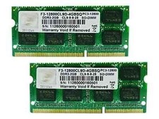 G.Skill SQ Series DDR3 Kit 4GB DDR3 204-Pin 1600MHz F3-12800CL9D-4GBSQ picture