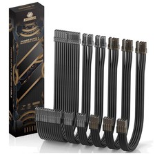 Reliable 16AWG Cable Kit - Transparent PSU Extension Set picture
